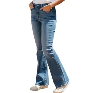 O2 DENIM Women's Size 27 Blue Flare Bell Bottom Jeans